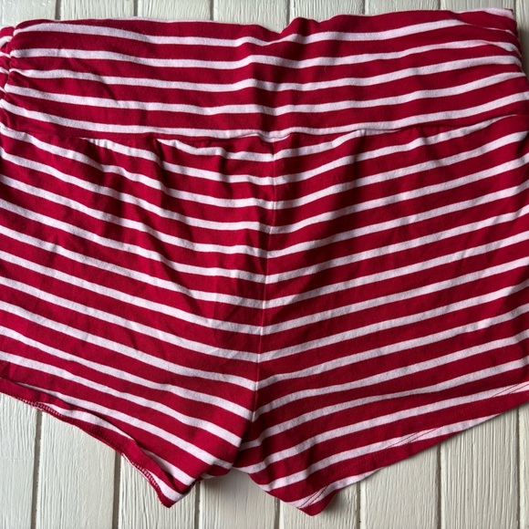 Motherhood, maternity, red striped shorts size large - Picture 3 of 5